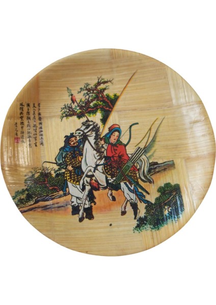 Çin Desenli Dekoratif Melamin Tabak 16 cm Çapında