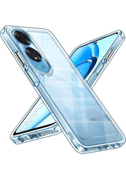 Oppo A60 Uyumlu Kılıf Kamera Çıkıntılı Korumalı Yumuşak Şeffaf Silikon