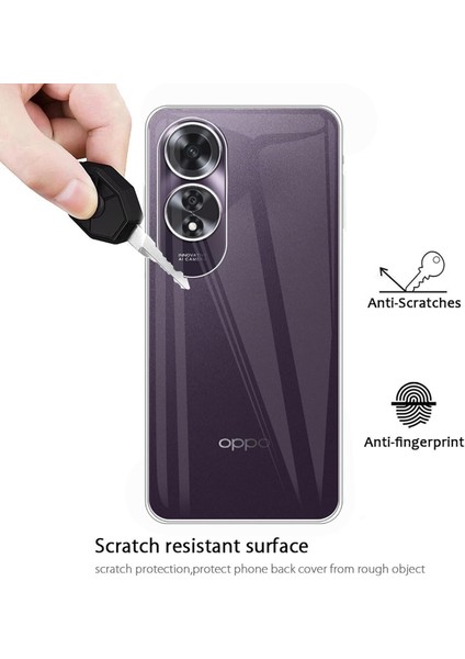 Oppo A60 Uyumlu Kılıf Kamera Çıkıntılı Korumalı Yumuşak Şeffaf Silikon