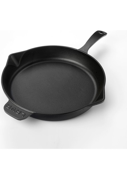 Döküm Yuvarlak Kızartma Tavası Çap(Ø) 30 Cm Döküm Demir Yekpare Saplı