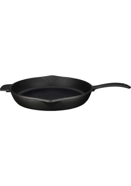 Döküm Yuvarlak Kızartma Tavası Çap(Ø) 30 Cm Döküm Demir Yekpare Saplı