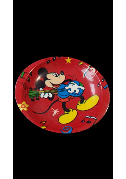 Vintage Mıckey Mouse Melamin Tabak 18 cm fiyatları