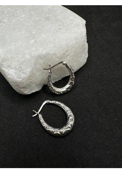 Kalem Işlemeli Gümüş Küpe modelleri