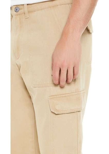 Mid-Rise Straight Kargo Pantolon