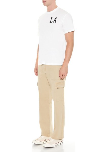 Mid-Rise Straight Kargo Pantolon