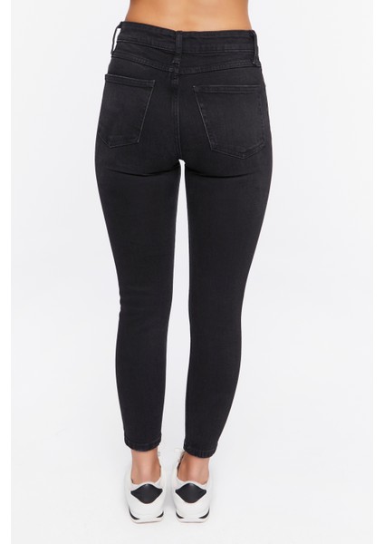 Distressed Skinny Jean Pantolon