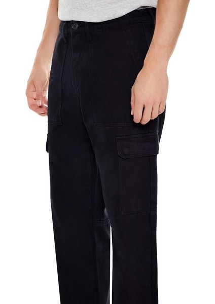 Mid-Rise Straight Kargo Pantolon