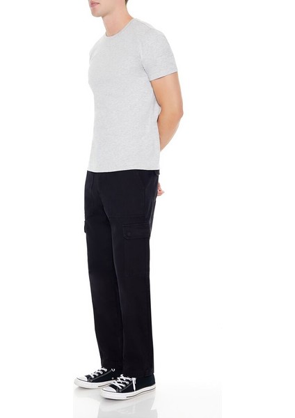 Mid-Rise Straight Kargo Pantolon