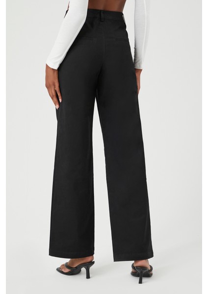 Twill High-Rise Straight-Leg Pantolon modelleri