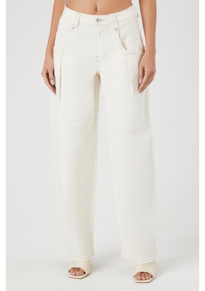 Curvy High-Rise Wide-Leg Jean Pantolon