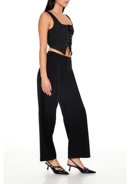 Wide-Leg Pantolon
