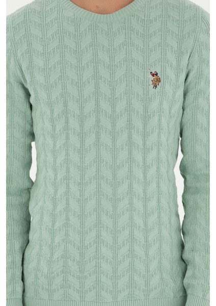 Erkek Su Yeşili Kazak /Triko 50288883-VR048