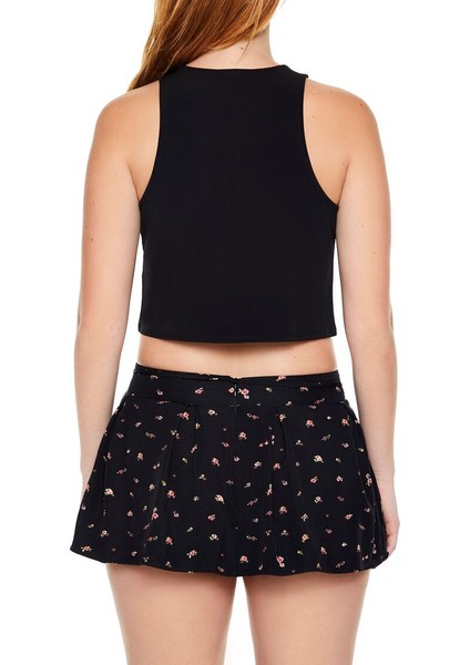 Önden Bağlamalı Crop Bluz