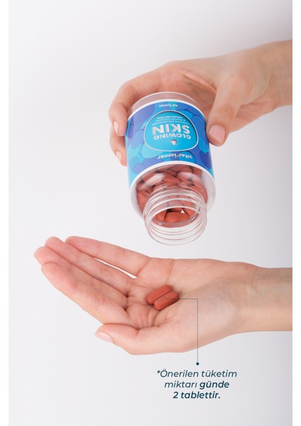 Vitamanner Glowing Skin Hyaluronic Acid, Glutatyon, Resveratrol, Coenzim Q10 Takviye Edici 60 Tablet