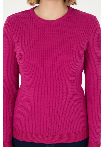 Kadın Fuşya Kazak /Triko 50288979-VR023