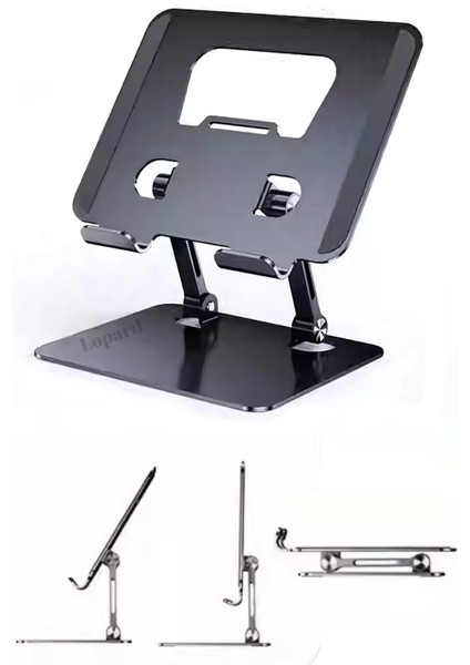 10-13" Tüm Modellere Metal Ayarlı Tablet Laptop Macbook Notebook Yükseltici Tutucu Standı