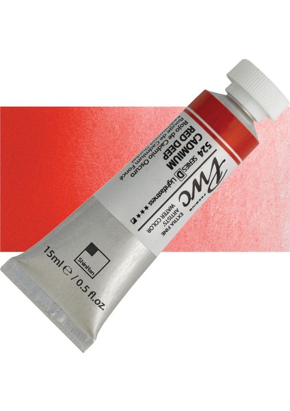 Suluboya Pwc 524 Cadmium Red Deep (Seri D) 15'ml Tüp