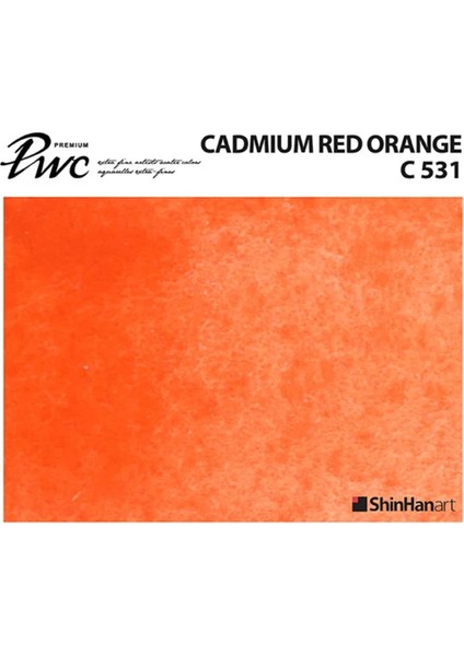 Suluboya Pwc 531 Cadmium Red Orange (Seri C) 15'ml Tüp