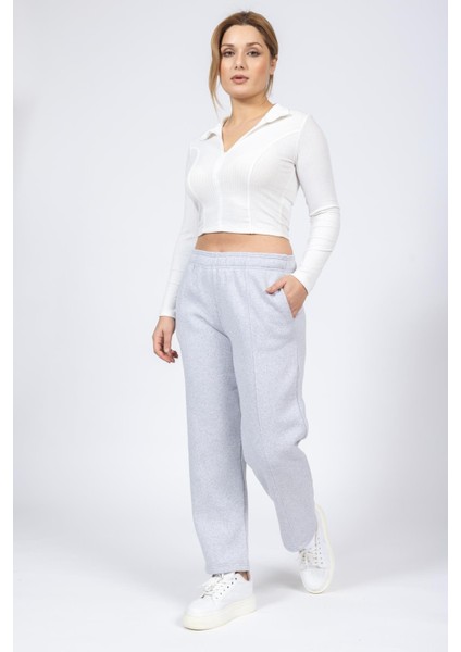 Zra Unisex 3 Iplik Şardonlu Eşofman Alt 24K Cu A.gri modelleri