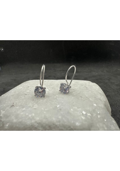 Tektaşlı Sallantılı Sade Gümüş Küpe fiyatları