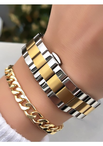 Çelik Kadın Kol Saati 3 Atm Su Geçirmezlik 2 Yıl Garantili Bileklik Hediyeli indirimleri