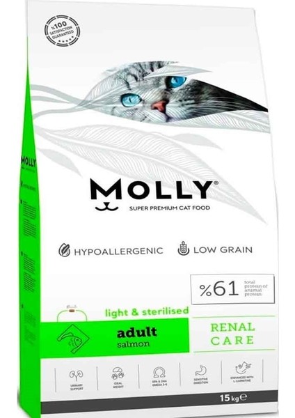 Kısırlaştırılmış Kedi Maması Sterilised Somonlu 15 kg