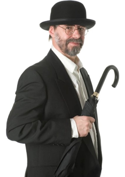 Siyah Renk Yetişkin Boy Retro Bowler Derby Şapkası 58 cm fiyatları