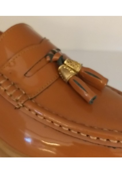 Z3223131 Kadın Hakiki Açma Deri Yüksek Taban Loafer Ayakkabı