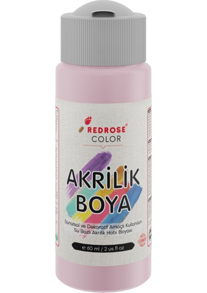 Akrilik Boya Açık Pembe 60'ml