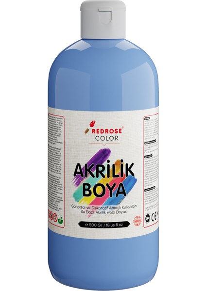 Akrilik Boya Açık Mavi 500 gr.