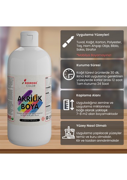 Akrilik Boya Lacivert 500 gr.