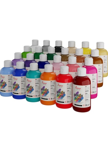 Akrilik Boya 24 Renk 24X250 gr. fiyatları