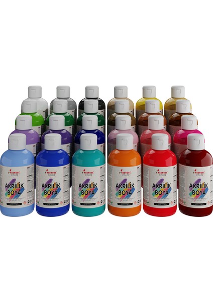 Akrilik Boya 24 Renk 24X250 gr.