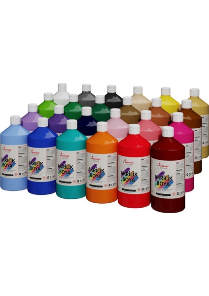Akrilik Boya 24 Renk 24X1000 gr. fiyatları