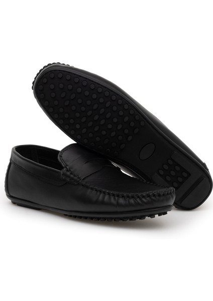 Erkek Siyah %100 Deri Loafer 50289825-VR046