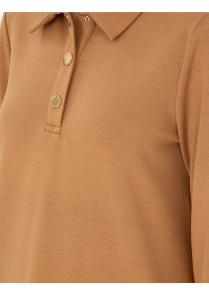Kadın Camel Regular Fit Örme Elbise 50308163-VR015