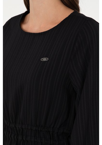 Kadın Siyah Elbise (Dokuma) 50289860-VR046