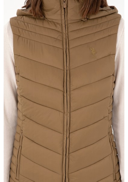 Kadın Haki Yelek (Dokuma) 50289555-VR027