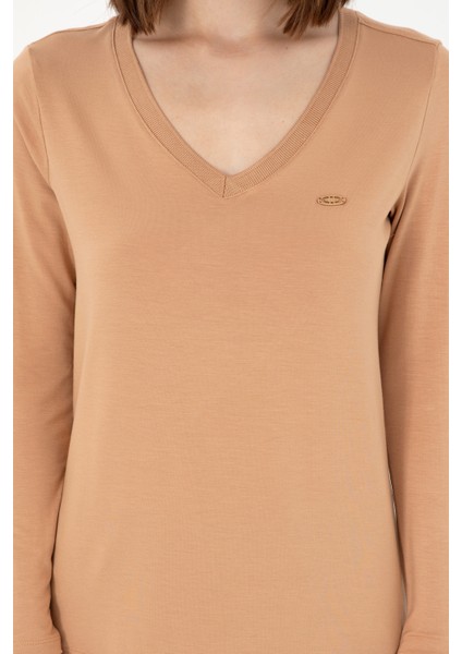 Kadın Camel Sweatshirt 50289542-VR015