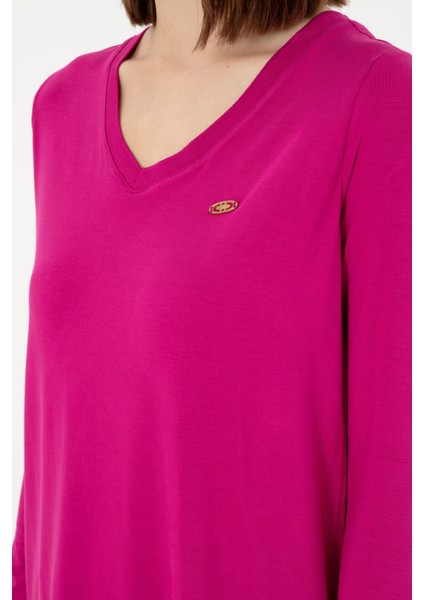Kadın Fuşya Sweatshirt 50289542-VR023