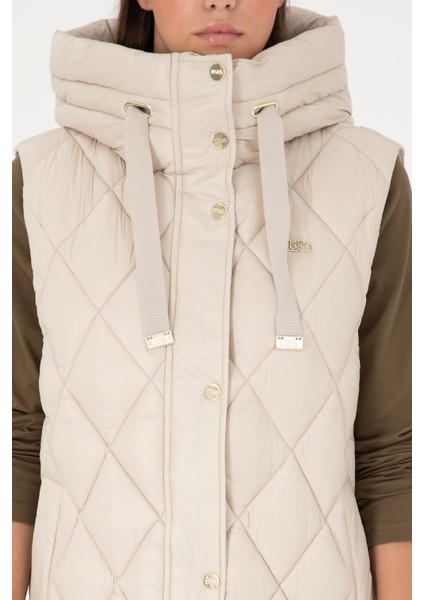 Kadın Krem Yelek (Dokuma) 50289550-VR071