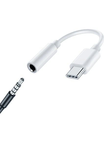 Samsung S20 - S20 Fe - S20 Ultra - S20+ Plus Uyumlu Kulaklık Dönüştürücü Type-C Jack Aparat Çevirici 3.5mm