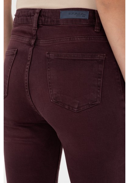 Kadın Bordo Pantolon (Jean) 50291029-VR014
