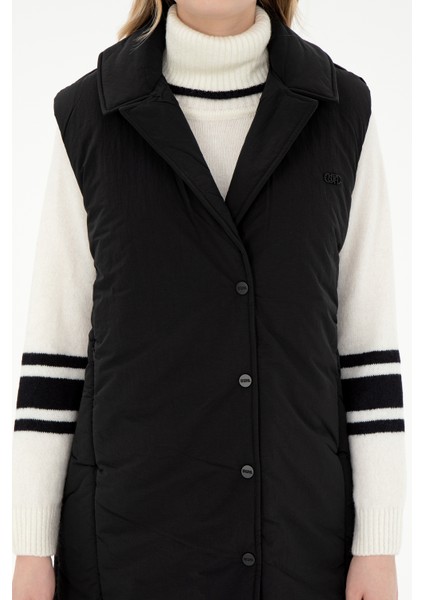 Kadın Siyah Yelek (Dokuma) 50289554-VR046