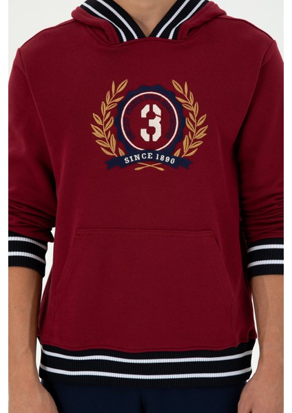 Erkek Bordo Sweatshirt 50290758-VR014