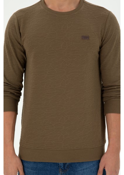 Erkek Haki Sweatshirt 50290602-VR027