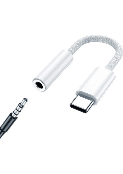 Samsung Zflip-Zflip3-Zflip4-Zflip5-Zflip6 Uyumlu 3.5mm Jack Aparat Çevirici Kulaklık Dönüştürücü Type-C