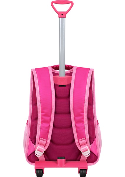 Çekçekli Pembe Unicorn Baskılı, Ortopedik Sırt Özellikli, Ilkokul Çantası + Beslenme Çantası