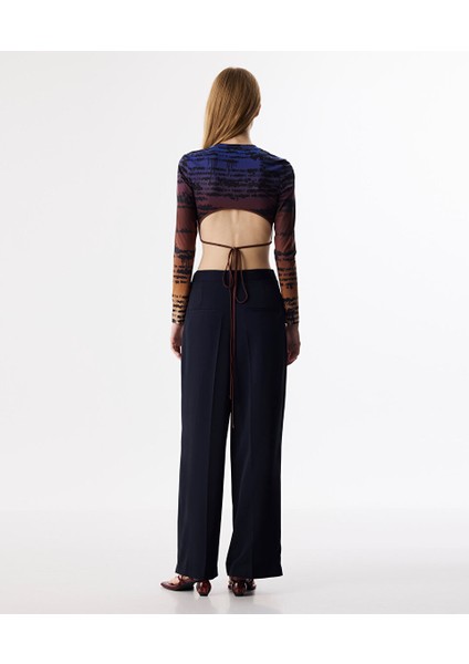 PİLELİ WIDE LEG FİT PANTOLON TS1250003161015