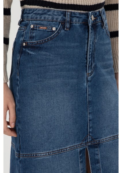 Kadın Mavi Etek (Jean) 50291114-DN0022